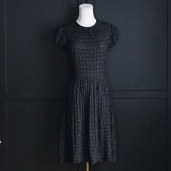 Maggy London | Beautiful Vintage Festive Black Sparkly Dress - Picture 3 of 5